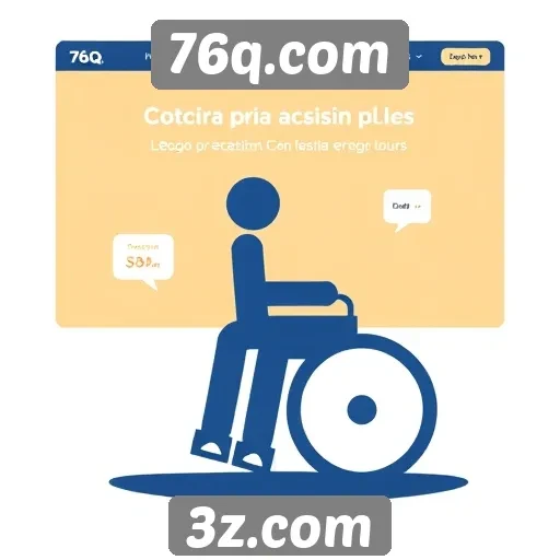 Acessibilidade e design do site 76q.com