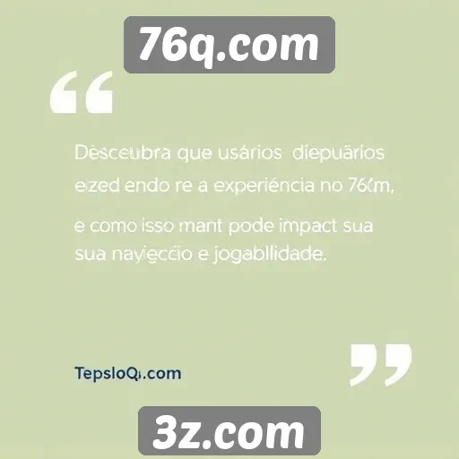 Feedback dos usuários sobre a experiência no site